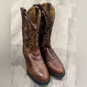 Laredo Size 10D Slip Oil Resistant Full Grain Leather Cowboy